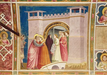 La Rencontre de Joachim et Anne à la Porte Dorée, vers 1305